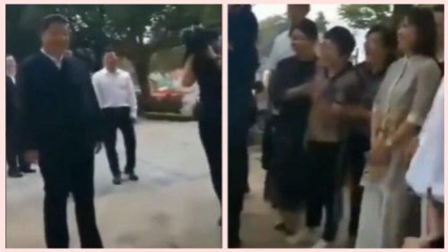 习近平到河南省南阳市考察，在月季博览园对“群众”说：“你们怎么知道我来了？”对此，网友调侃说：“谁敢承认，这是要掉脑袋的。” 